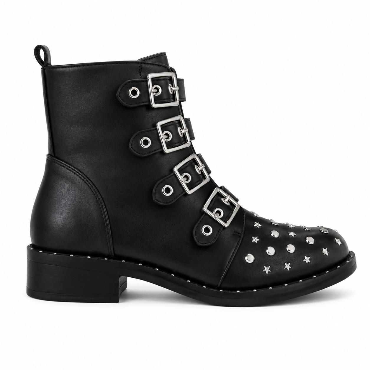 Rogue Stud Buckle Boot - 37