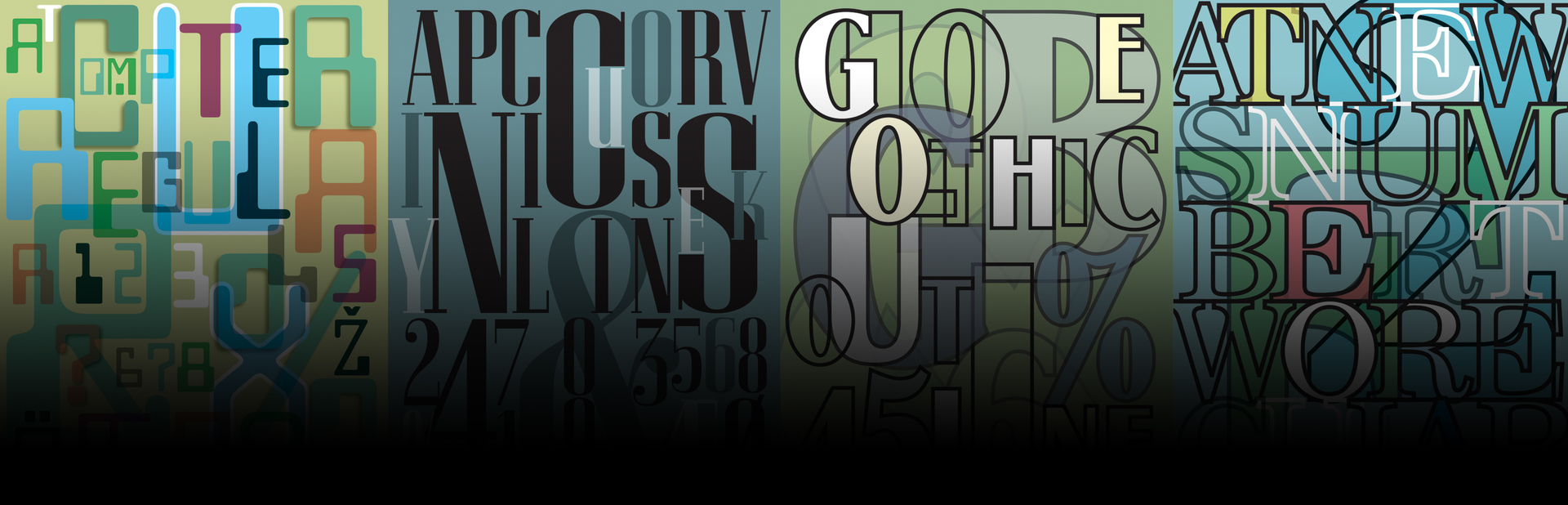 Typo art design posters Herman Klausen Denmark