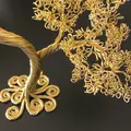 guld træ metal bonsai wire