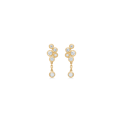 Diamond Dew earrings in 14-carat gold