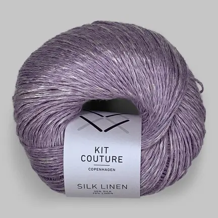Silk linen garn fra Kit Couture i farven lyslilla