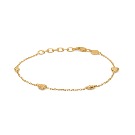 Element bracelet in gold plated silver - studio.z