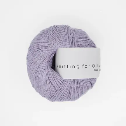 Garnnøgle pure silk fra Knitting for Olive i farven Enhjørninglilla