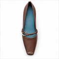 Aerosoles Dimple Cherrywood brun pump – set oppefra