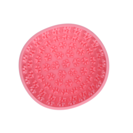 Eat Slow Live Longer Lick Mat Wobble Bowl Pink