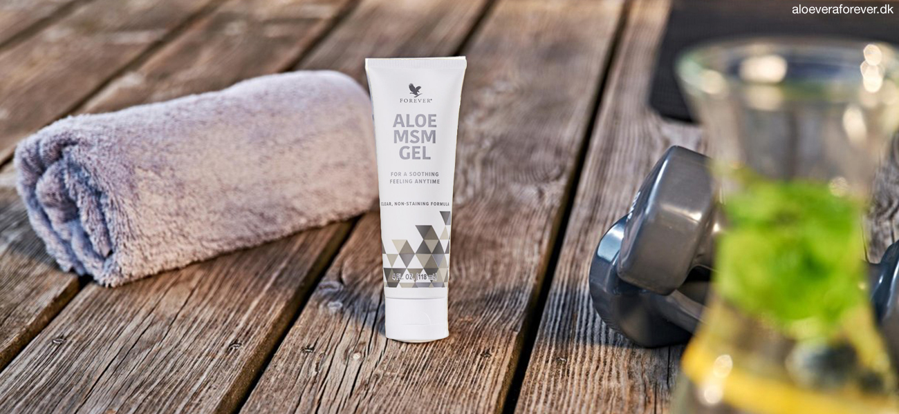 Klar massagegelé fra Forever Living: Aloe MSM Gel