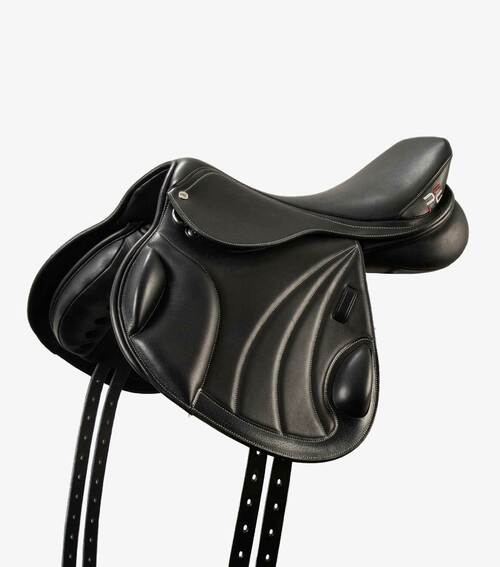 Billede af Premier Equine Deauville Monoflap læder military sadel - Sort