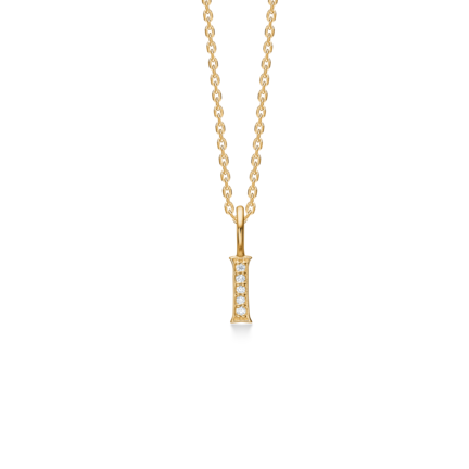 TENDER LOVE I pendant in 14 karat gold with diamonds | Danish design by Mads Z