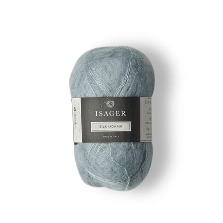 Isager Silk Mohair farve 41 lys blå