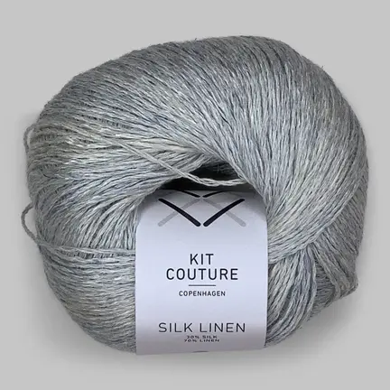 Silk linen garn fra Kit Couture i farven isblå