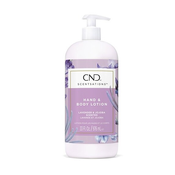 CND Scentsations, Hand & Bodylotion, Lavender & Jojoba, 975 ml. STOR - Håndcreme, Kropscreme, Velduftende creme, Dermatologisk testet