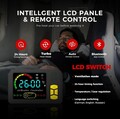 Sunster 2kW oliefyr og dieselvarmer med Bluetooth og automatisk temperaturstyring