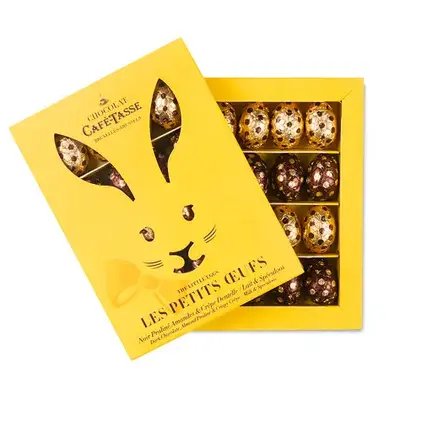 PÅSKEæg 16 stk. mørk og mælk chokoladeægg, Café Tasse 136g