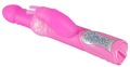 Sweet Smile Pearly Rabbit – pink rabbit vibrator i silikone med klitorisbunny, 7 vibrationer og 3 rotationsfunktioner.