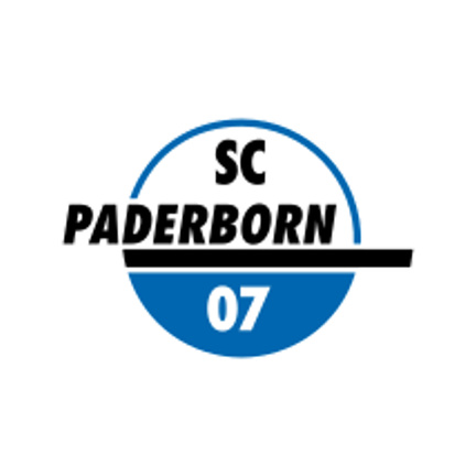 SC Paderborn 07 klublogo som rundt sukkerprint til fodboldkage