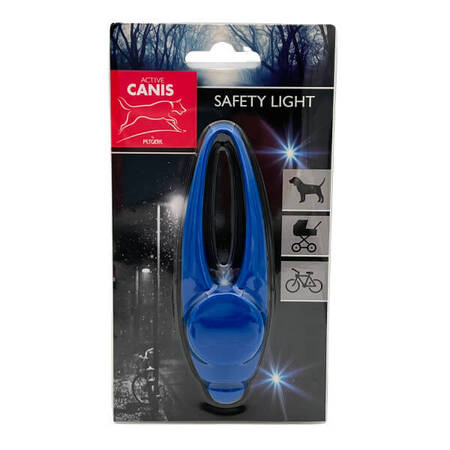 Active Canis Silikone LED Lygte Stor - Blå