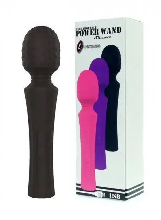 Rechargeable Power Wand Silicone Boss Series Purple