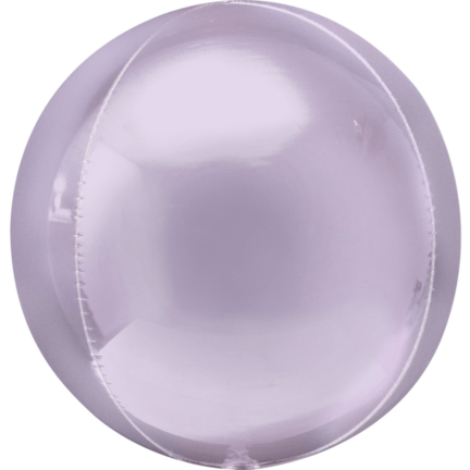 Lilla orbz ballon - kuglerund folie ballon til helium - anagram