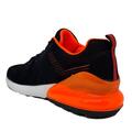 Sorte og orange sneakers til mænd