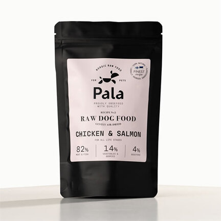 Pala Dry Raw Food Kylling & Laks 400g lufttørret barf med kylling og laks