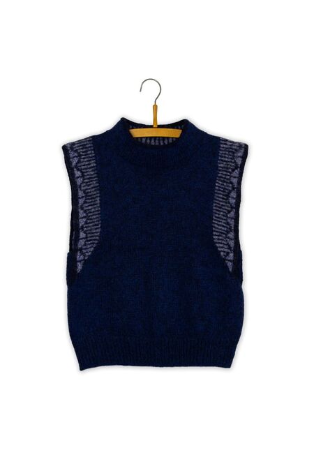 Dorothea Slipover navy – produktfoto fra imadeit.knit.