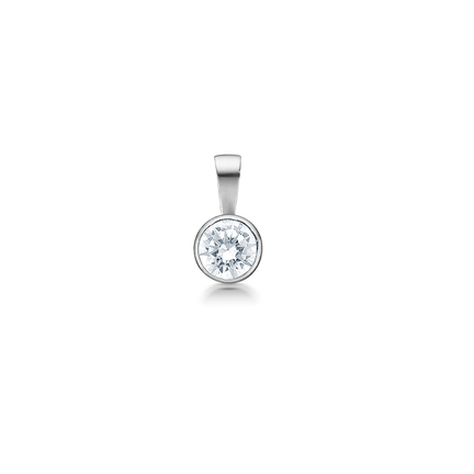 Silver pendant with zirconia | Danish design by Mads Z
