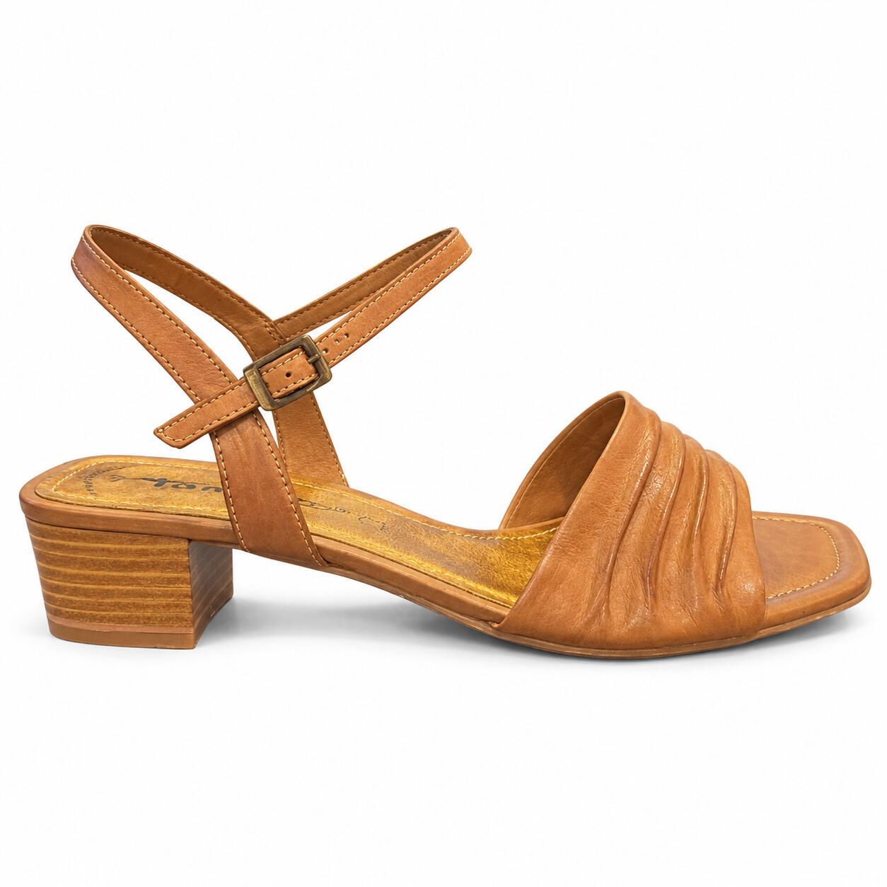 Tamaris Sandal Med Blokhæl  Cognac - 40