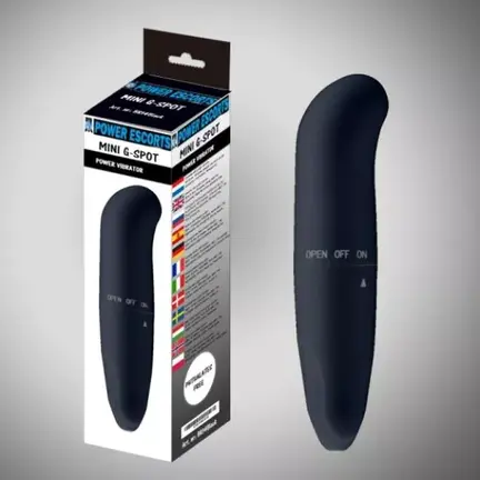 Power Escorts Mini G-Spot Vibrator BR14 – kompakt, genopladelig vibrator i blød silikone med flere vibrationsfunktioner