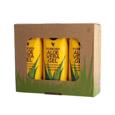 Forever Aloe Vera Gel juice drik i 3-pak ministørrelse
