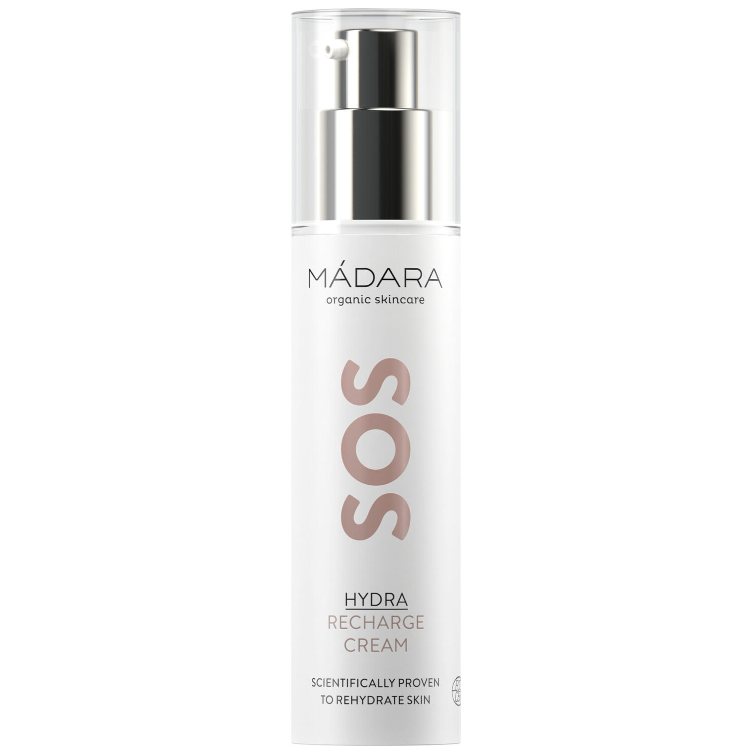 Mádara, SOS Hydra Recharge Cream, 50 ml. - Ansigtspleje, Hudpleje, Sensitiv hud, Rosacea, Beskyttelse til huden, Natcreme, Dagscreme, Fugt, Alle hudtyper