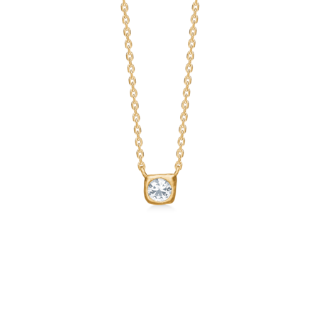 Elera halskæde i forgyldt sølv - studio.z