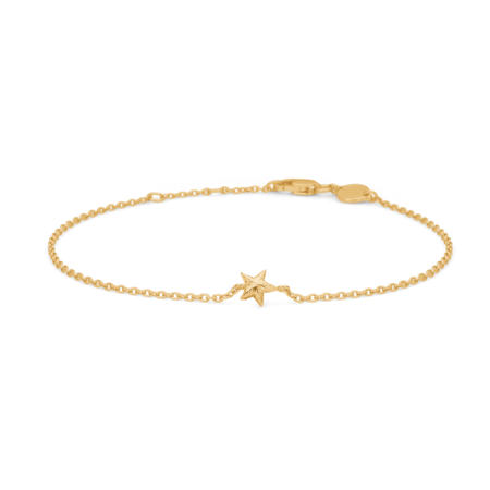 Shiny Star armbånd i forgyldt sølv - studio.z