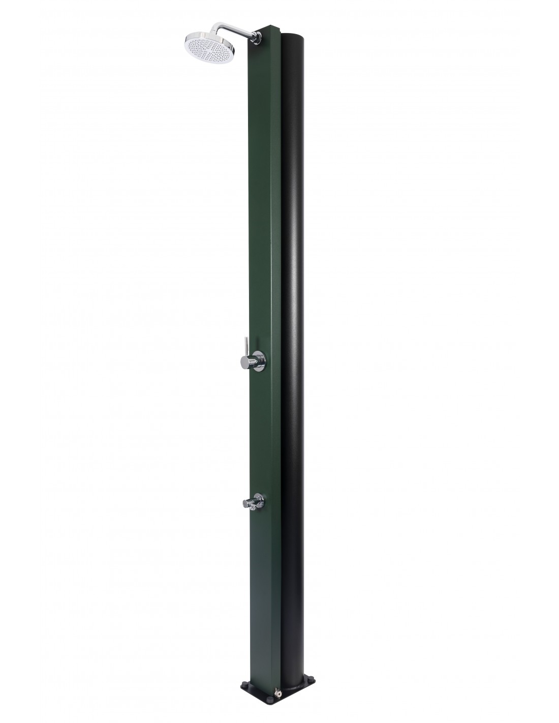 CRM WATERMIXER RD - Solardusche 30 Liter - Grün, Mit Fußdusche