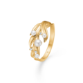 MORNING DEW pearl ring in 14 karat gold with diamonds | Danish design by Mads Z