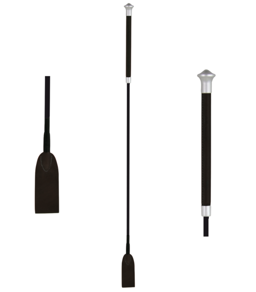 Waldhausen Noblesse spring pisk - Sort/Rosegold - Sort/Sølv