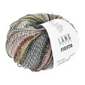 Garnnøgle fra Lang Yarns i kvaliteten fiesta farve 06 aqua kobber coast gul, kobber, grå, aqua
