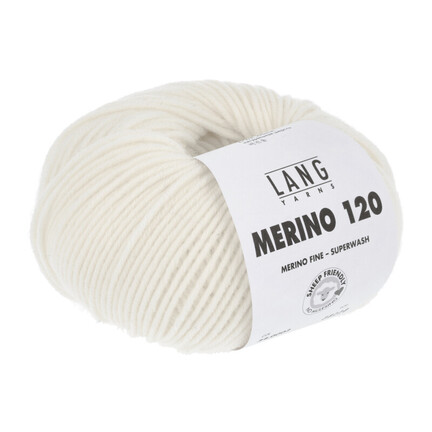garnnoegle fra lang yarn merino 120 farve 002 raahvid