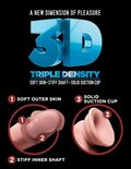 King Cock Plus 3D Triple Density 9,5" – realistisk dildo med hudlignende overflade og sugekop.