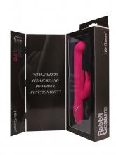 Come Hither Rabbit Vibrator i silikone med G-punkt stimulation, klitorisstimulator med 7 vibrationer og sikkerhedsfunktion til diskret transport.