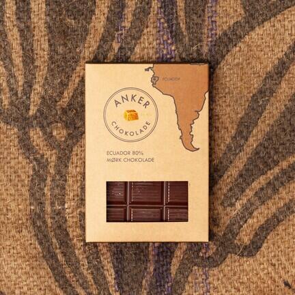 Anker chokolade Ecuador 80% Mørk chokolade, økologisk