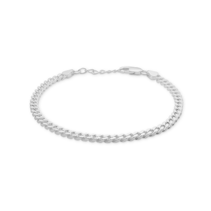 Plaited Chain Bracelet - Plaited chain bracelet in sterling silver