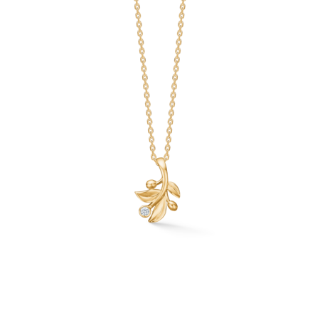 Olive Love pendant in 14-carat gold
