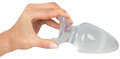 Crystal Clear Big Plug 12,2 cm lang anal plug med Ø 6 cm i gennemsigtigt design