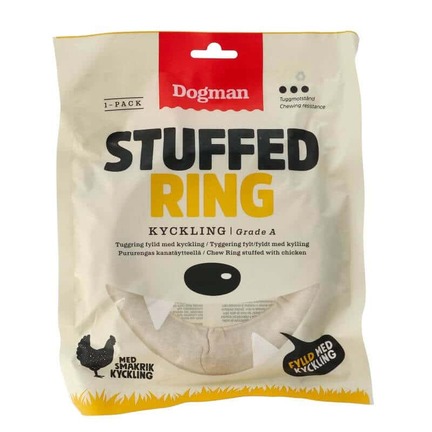 Dogman Chicken Stuffed Ring | Hvid Tyggering | Ø 15 cm | 180 gram