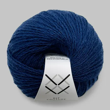 Garnnøgle 100% Cashmere fra Kit Couture i farven jeansblå
