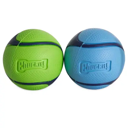 Chuckit Sniff Fetch Ball Medium med peanutbutter- og baconduft