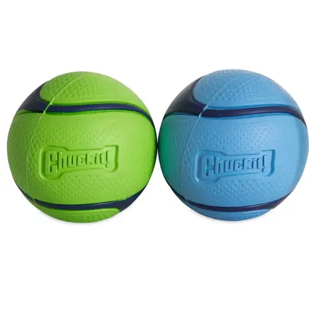Chuckit Sniff Fetch Ball Medium med peanutbutter- og baconduft