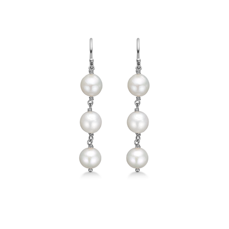 TREASURE sølv øreringe med perler | Mads Z
