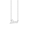 Name Tag Necklace Liva - halskæde med navn - navnehalskæde i sterling sølv