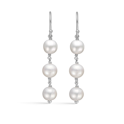 TREASURE sølv øreringe med perler | Mads Z